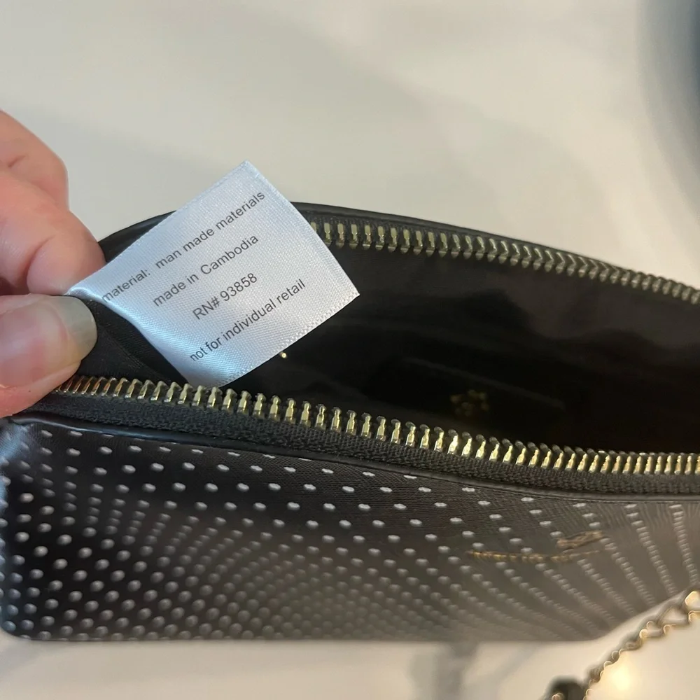 NANETTE LEPORE‎ Dome Black And White Polka Dot Crossbody Bag